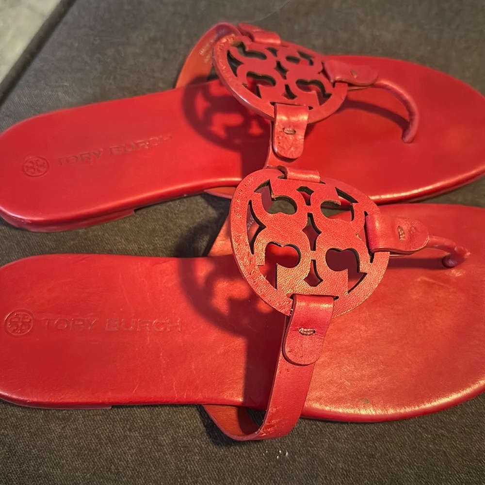Red Soft Miller Tory Burch sandals